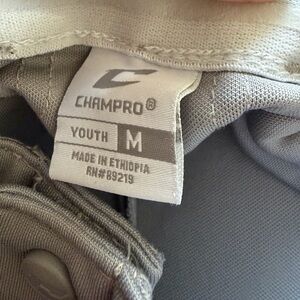 Champro youth medium baseball pants Gray